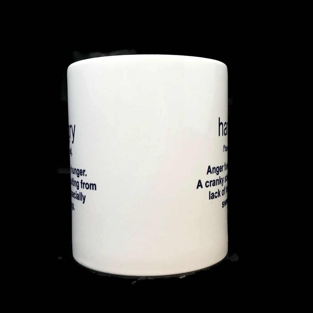 Hangry Funny Definition White Ceramic Coffee/Tea Gift Novelty Fun Cup/Mug 10oz - Picture 4 of 7
